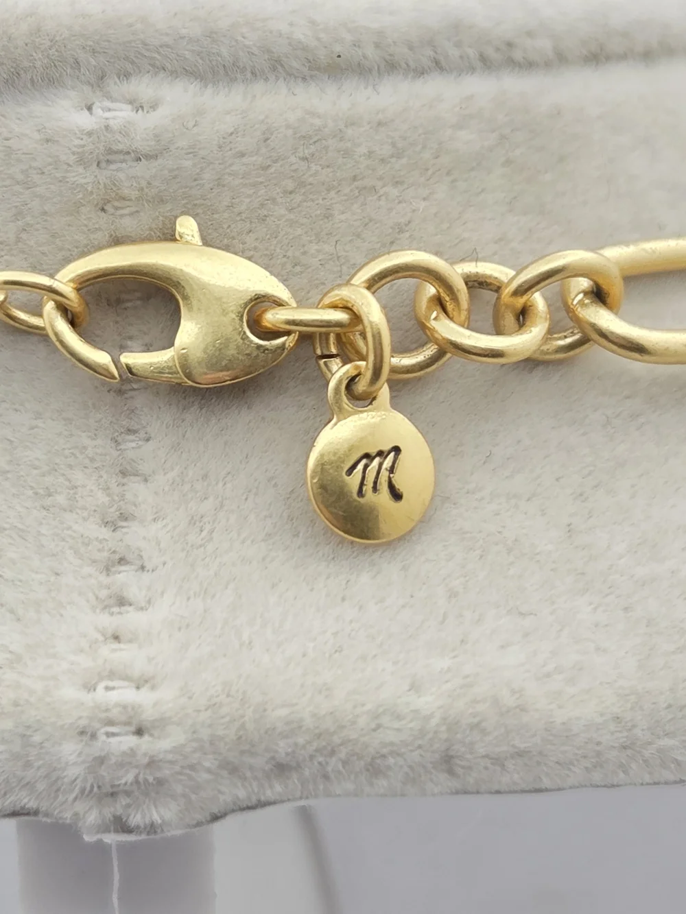 Madewell 18" Gold Tone Mixed Oval & Curb Chain Link Necklace - Picture 5 of 16